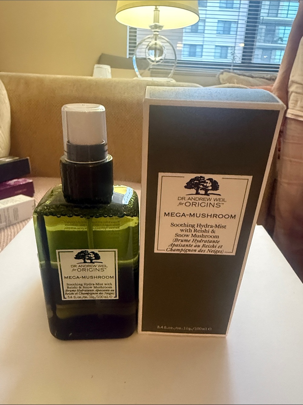 Origins Mega-Mushroom Soothing Hydra-Mist — Green and Black